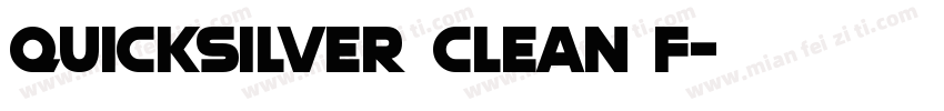 QUICKSILVER CLEAN F字体转换